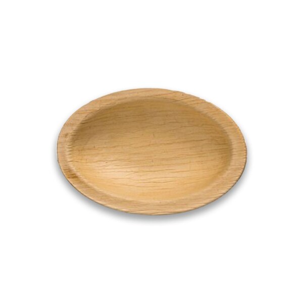 Smarty Had A Party 3.5" Ellipse Palm Leaf Eco Friendly Disposable Mini Plates (100 Plates), 100PK - 5413T-CASE