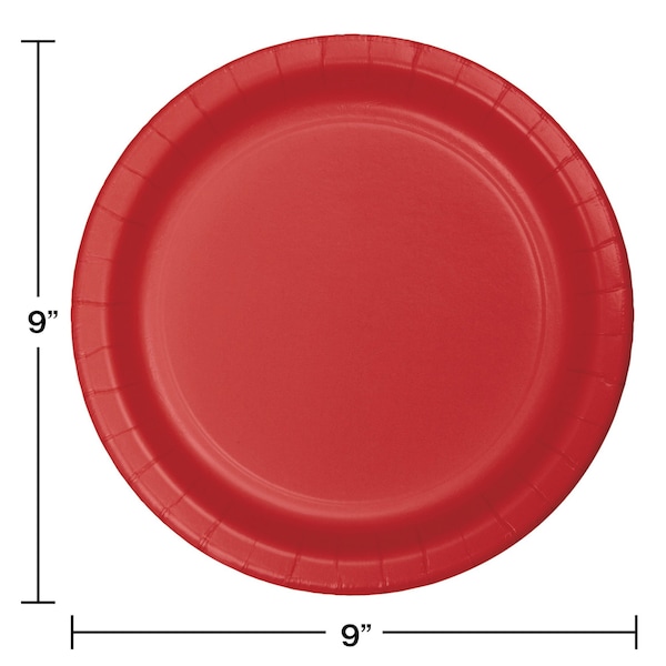 Touch Of Color 9" Classic Red Paper Plates 240 PK - 471031B