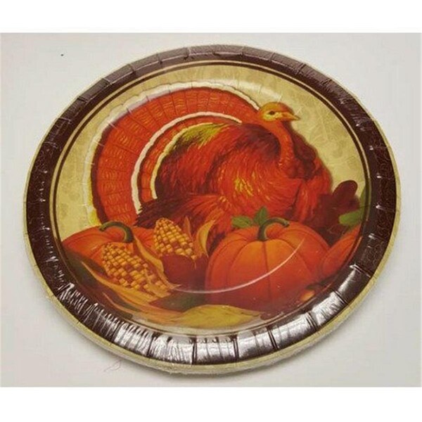Forum 7 in. Thanksgiving Dessert Plate; Pack of 8 - 306022