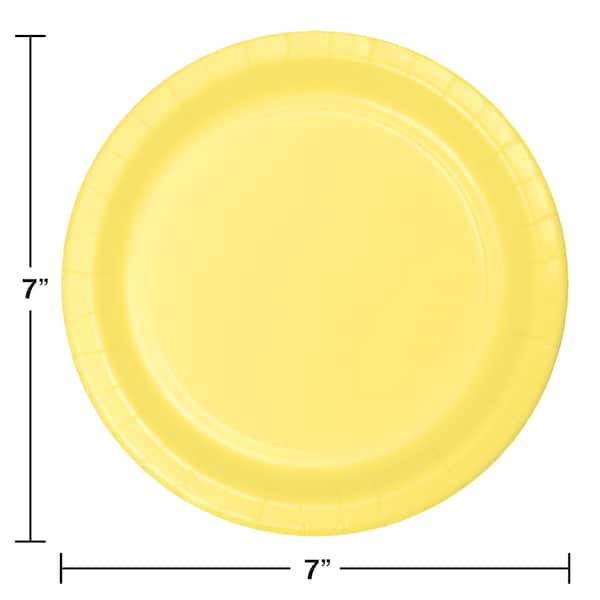Touch Of Color 7" Mimosa Yellow Dessert Plates 240 PK - 79102B