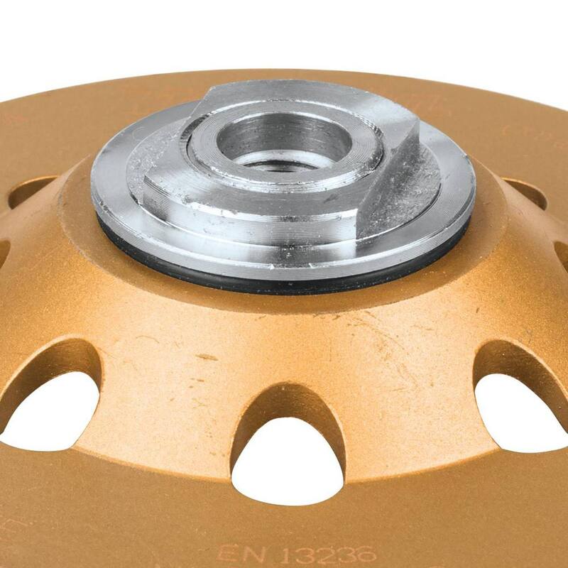Makita 5 in. Rueda Copa de Diamante Turbo de Baja Vibración, Compatible con Esmeriladoras Angulares con controlador electrónico - A-98871