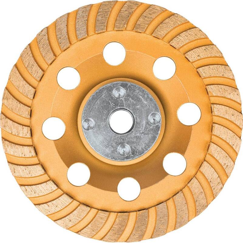 Makita 5 in. Rueda Copa de Diamante Turbo de Baja Vibración, Compatible con Esmeriladoras Angulares con controlador electrónico - A-98871