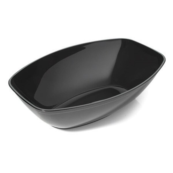 Fineline Settings 3501-CL Platter Pleasers Clear Oval Salad Bowl - 456.CL