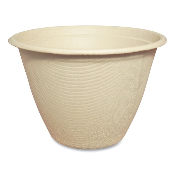 World Centric Fiber Bowls, 16 oz, 4.5in. dia x 3.3in.h, Natural, Paper, 500PK - BB-SC-16N-LFP