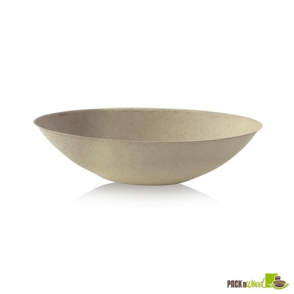 Omg 32 oz Bio N Chic Brown Oval Sugarcane Bowl - 9.4 x 5.7 in. - OM3686253