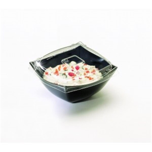 Emi Yoshi 8Oz Clear Serving Bowl Pet Lid For Square, 100PK - EMI-SB8LP