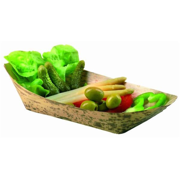 Packnwood 12 Oz. Bamboo Leaf Boat, 1200PK - 210BJQ22