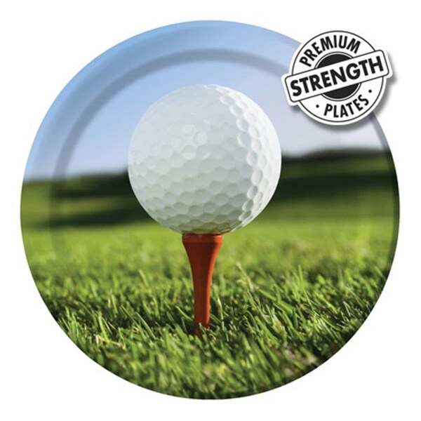 Omg 9 In. Sports Fanatic Golf Dinner Plates, 96PK - OM3524096