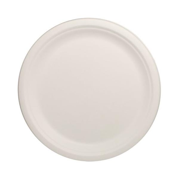 Karat Earth 10 in Round Bagasse Plates, PK500 - KE-BPR10-1C