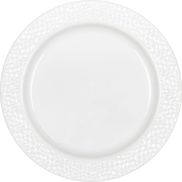 Sensations Pearl Pebble Plastic Dessert Plates, 7", 120PK - 347884