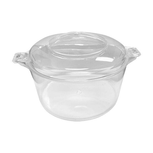 Smarty Had A Party 3.4 oz. Clear Round Disposable Plastic Mini Dessert Pots (288 Pots), 288PK - 2637-CASE