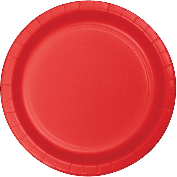 Touch Of Color Classic Red Paper Plates, 9", 900PK - 483548B