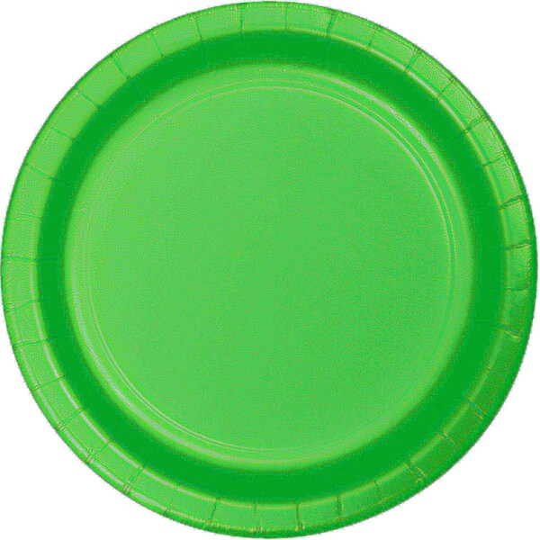 Touch Of Color 9" Fresh Lime Green Paper Plates 240 PK - 473123B