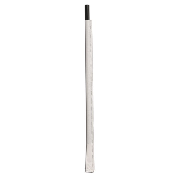 D & W Fine Pack 7.75" Jumbo Individually Wrapped Ebony Black Straw, PK5000 - DSJW10-500E