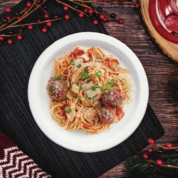 Solo Compostable Paper Dinnerware, ProPlanet Seal, Plate, 9in dia, White, 250PK - OFMP9-PLANET