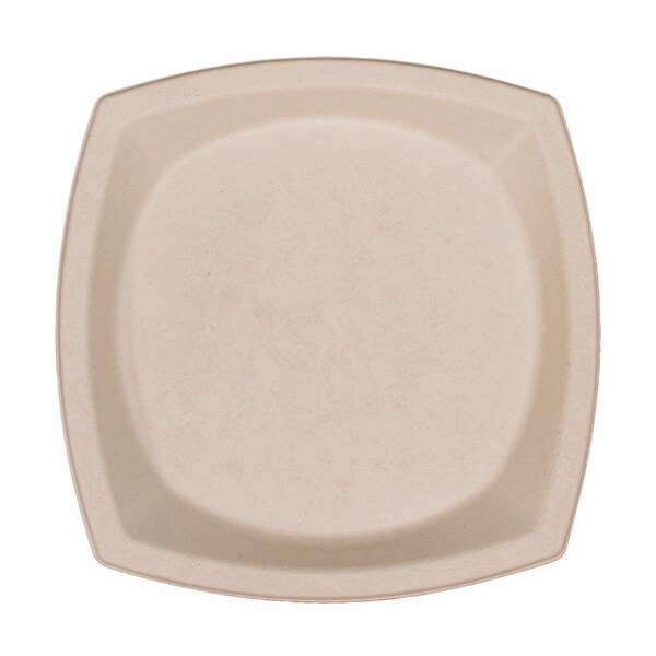 Dart Compostable Fiber Dinnerware, ProPlanet Seal, Plate, 10 x 10, Tan, PK125 - 10PSC1PF