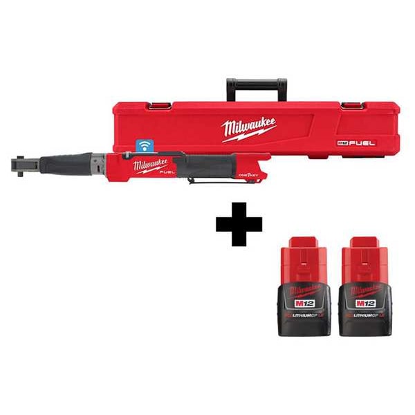 Milwaukee Tool Digital Torque Wrench, Full-Size w/ 2 batteries - 2465-20, 48-11-2411