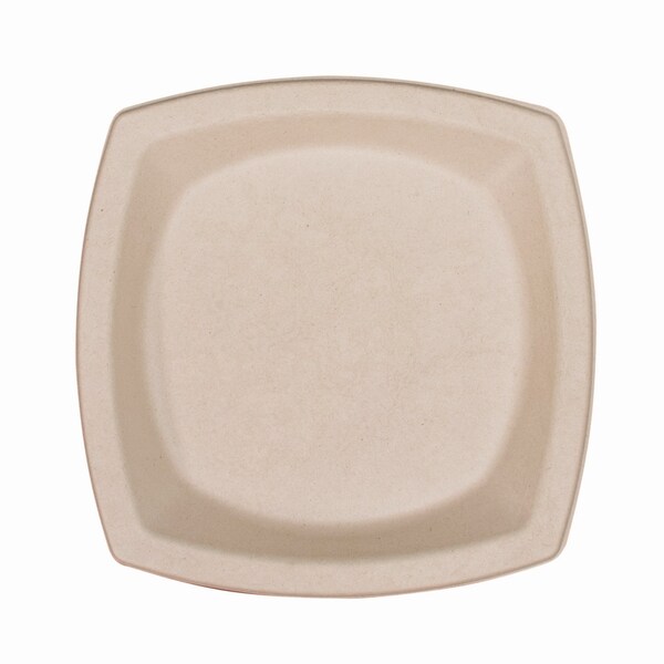 Dart Compostable Fiber Dinnerware, ProPlanet Seal, Plate, 8.25 x 8.25, Tan, PK125 - 8PSC1PF