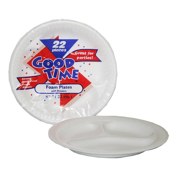Cpc DDI 323751 Disposable Foam 8-7/8 Inch Plate, 1056PK - 42832  (PEC)