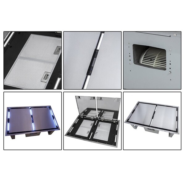 Forno Arezzo 44In. Celling Range Hood w/Perimetric Air Capture - FRHRE5312-44