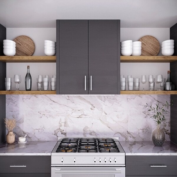 Streamline 28 in. Loreto Convertible Insert 350 CFM Range Hood in Brushed Stainless Steel - T-4015-1-CL
