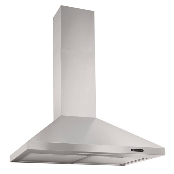Microcomputermicroordenador 30 in. Convertible Wall Mount Chimney Range Hood with LED Light in Stainless Steel - MI1682752