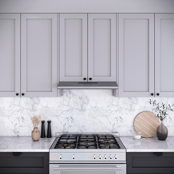 Streamline 30 in. Moncalieri Ductless Undermount 80 CFM Range Hood in Brushed Stainless Steel - T-3367-1-DL