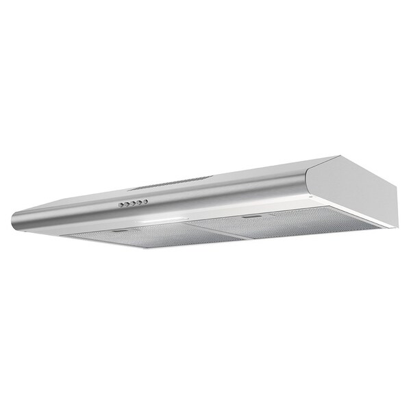 Streamline 30 in. Moncalieri Ductless Undermount 80 CFM Range Hood in Brushed Stainless Steel - T-3367-1-DL