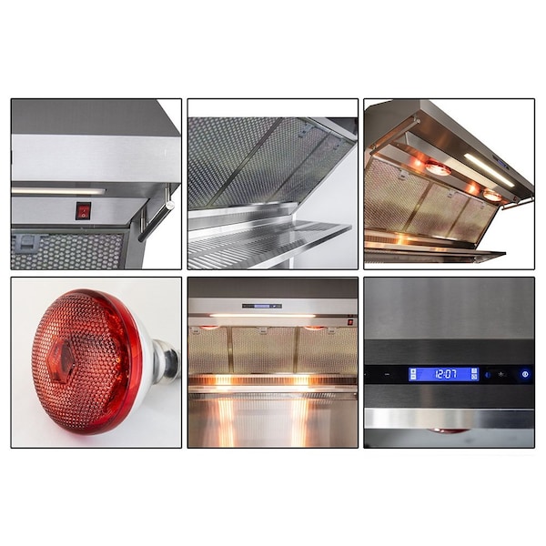 Forno Savona 48In. Wall Mount Range Hood w/Hybrid Filters & Back Splash - FRHWM5029-48HB