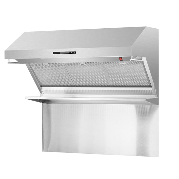 Forno Savona 48In. Wall Mount Range Hood w/Hybrid Filters & Back Splash - FRHWM5029-48HB
