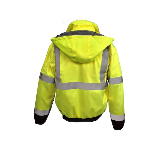 Radians Hi-Vis Bomber Jacket, Class Type R Class 3 Hi-Vis Green / Black, M - SJ11QB-3ZGS-M