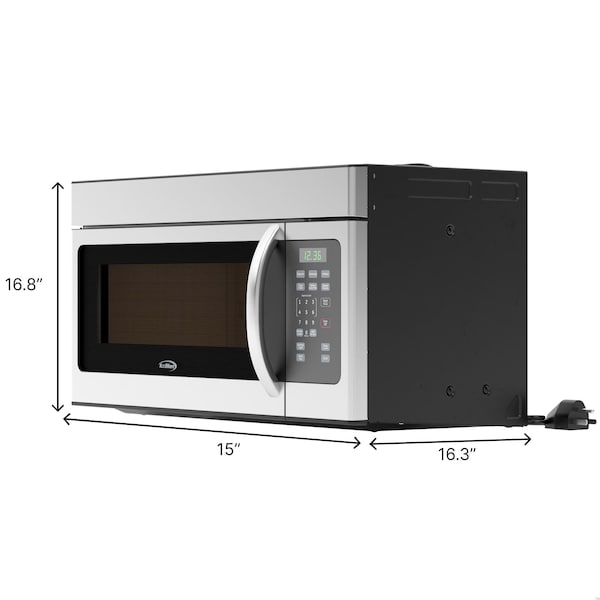 Koolmore 1.6 cu. ft. Over the Range Stainless Steel Microwave, . - KM-MOT-1SS