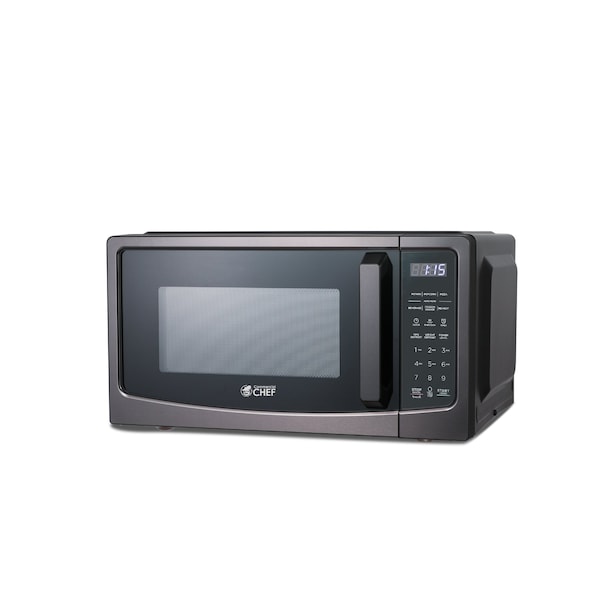 Commercial Chef 1.1 Cu Ft Microwave with 10 Power Levels, Microwave 1000W with Pull Handle Door - CHM11GBS