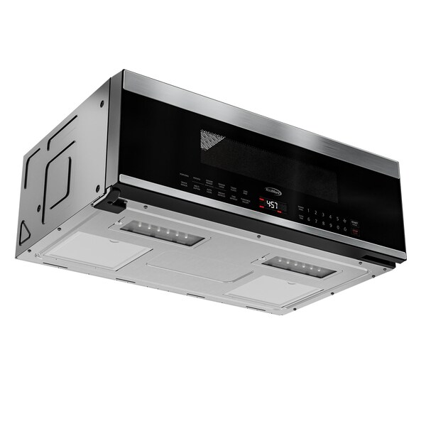Koolmore 30 in. Over the Range Low Profile Microwave in Stainless-Steel, 1.2 cu. ft. - KM-MLPOT-1SS