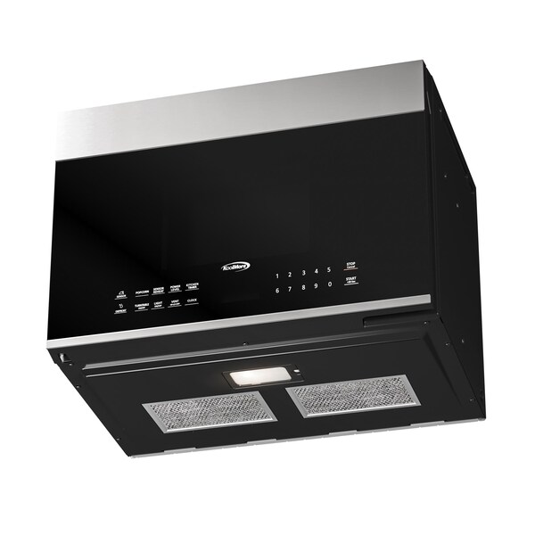 Koolmore 1.3 cu. ft. Over the Range Stainless Steel Microwave, 300 CFM, One Panel KM-MOT-OP1SS - KM-MOT-OP1SS