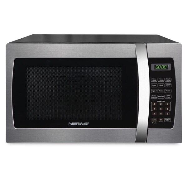Farberware 1.3 cu. ft. 1000W Professional Microwave Oven, Stainless Steel - FMO13AHTBKE