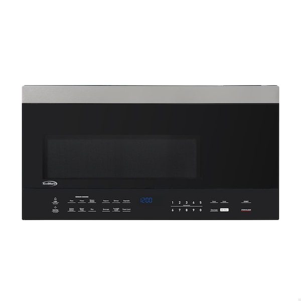 Koolmore 30 in. 1.6 cu.ft Over-the-Range Microwave Oven in Black KM-MOTSC-16BSS - KM-MOTSC-16BSS