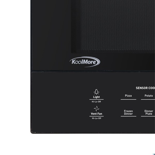 Koolmore 30 in. 1.6 cu.ft Over-the-Range Microwave Oven in Black KM-MOTSC-16BSS - KM-MOTSC-16BSS