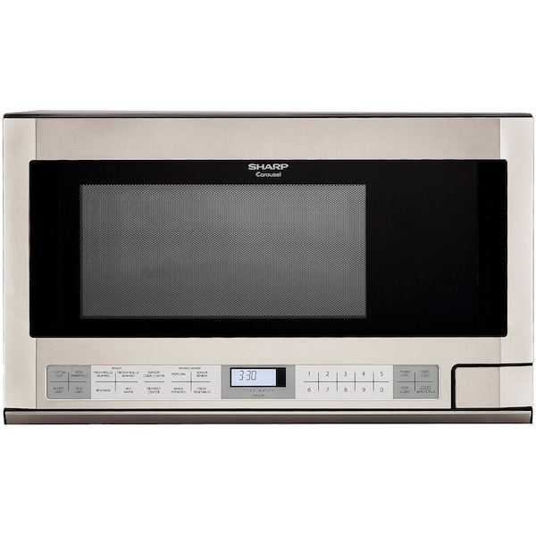 Sharp Stainless Steel Consumer Over Range Microwave 1.5 cu. ft., Cooking Wattage: 1100 - R1214T