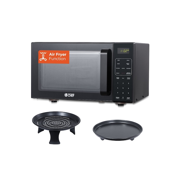 Commercial Chef 5-in-1 Countertop Microwave Air Fryer Combo, 0.9 Cu. Ft. Capacity, Black - CHMF9GB