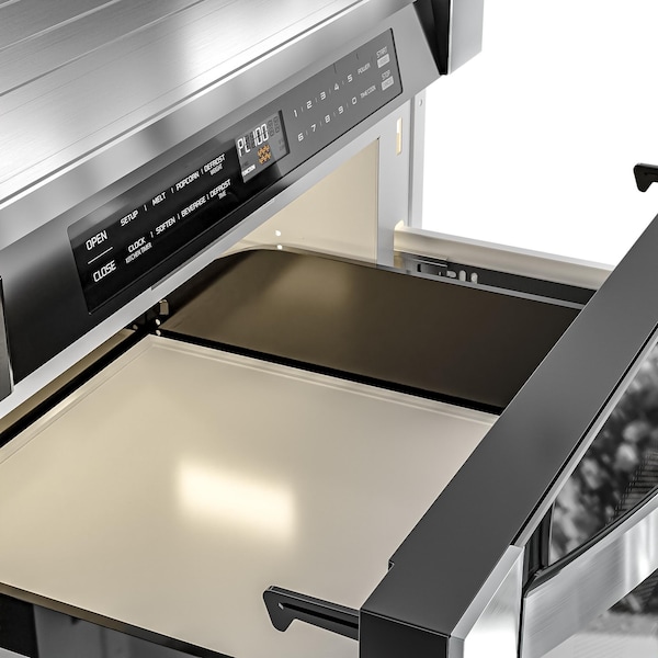 Koolmore 24 in. Stainless-Steel Microwave Drawer, Wall-Mounted with Flat Bottom, 1.2 Cu. Ft. - KM-MD-1SS