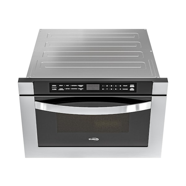 Koolmore 24 in. Stainless-Steel Microwave Drawer, Wall-Mounted with Flat Bottom, 1.2 Cu. Ft. - KM-MD-1SS