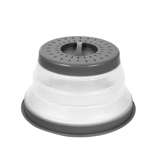 Tovolo Tovolo Gray/White Plastic Microwave Collapsible Food Cover - 47003-200