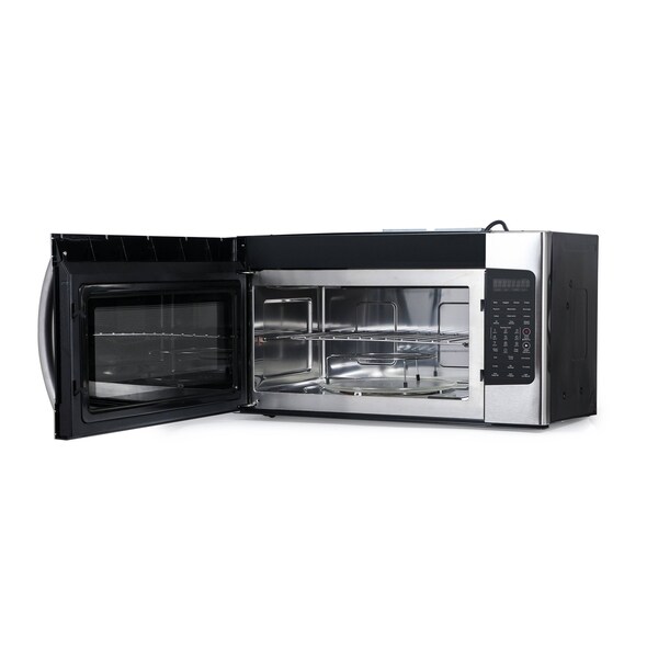 Commercial Chef 1.7 Cu. Ft. Over-The-Range Convection Microwave Oven, 1000 Watt Microwave with 10 Power Levels - CHMRC17GS