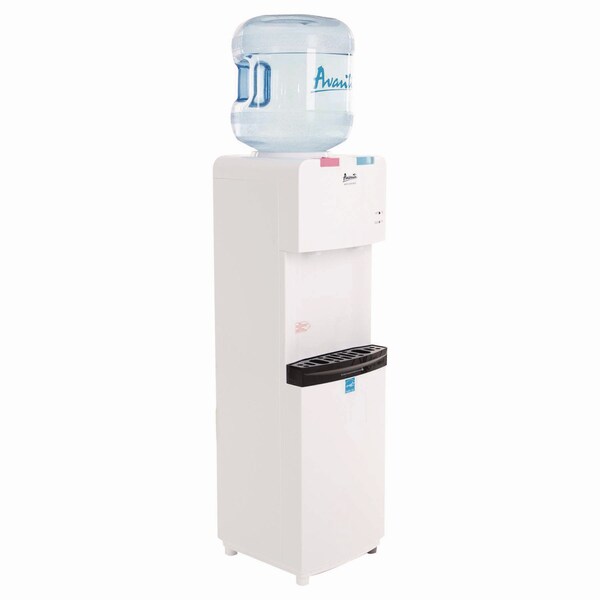 Avanti Hot and Cold Water Stand Up Dispenser, 3-5 gal, 11 x 12 x 36, White - WDHC770I0W