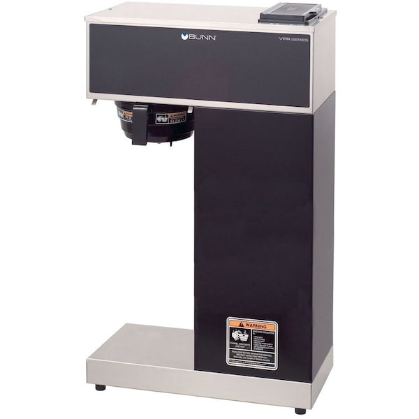 Bunn Pourover Airpot Coffee Brewer System, 1375 W, 12 Cups, Stainless Steel and Black - 33200.0010