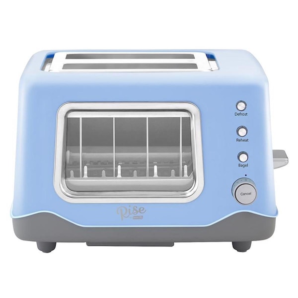 Fastfood 7.9 x 12.2 x 9.5 in. Metal Blue 2 Slot Toaster - FA3306691