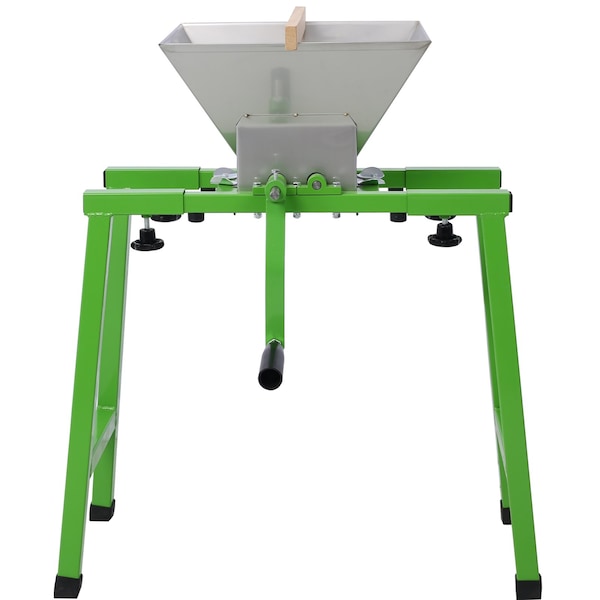 Edendirect 7L Manual Juicer Grinder with Stand - Stainless Steel Fruit Crusher for Cider and Wine Pressing - ED-W46563691