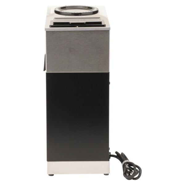 Bunn VPR Two Burner Pourover Coffee Brewer, Stainless Steel, Black - 33200