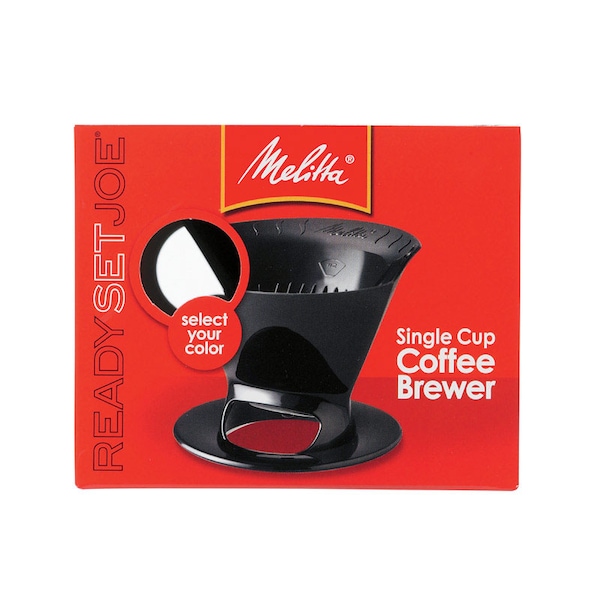 Melitta Melitta Ready Set Joe 1 cups Black Pour-Over Coffee Brewer - 64007